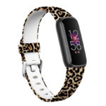 fb.r67.b Main Leopard StrapsCo Patterned Silicone Rubber Watch Band Strap for Fitbit Luxe