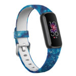fb.r67.f Main Deep Space StrapsCo Patterned Silicone Rubber Watch Band Strap for Fitbit Luxe