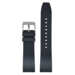 fk1.1.ps Main Black Polished Silver Buckle DASSARI FKM Rubber Quick Release Watch Band Strap 2