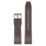 fk1.2.rg Main Brown Rose Gold Buckle DASSARI FKM Rubber Quick Release Watch Band Strap 10