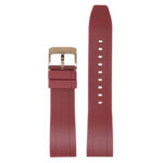 fk1.6.rg Main Red Rose Gold Buckle DASSARI FKM Rubber Quick Release Watch Band Strap 20