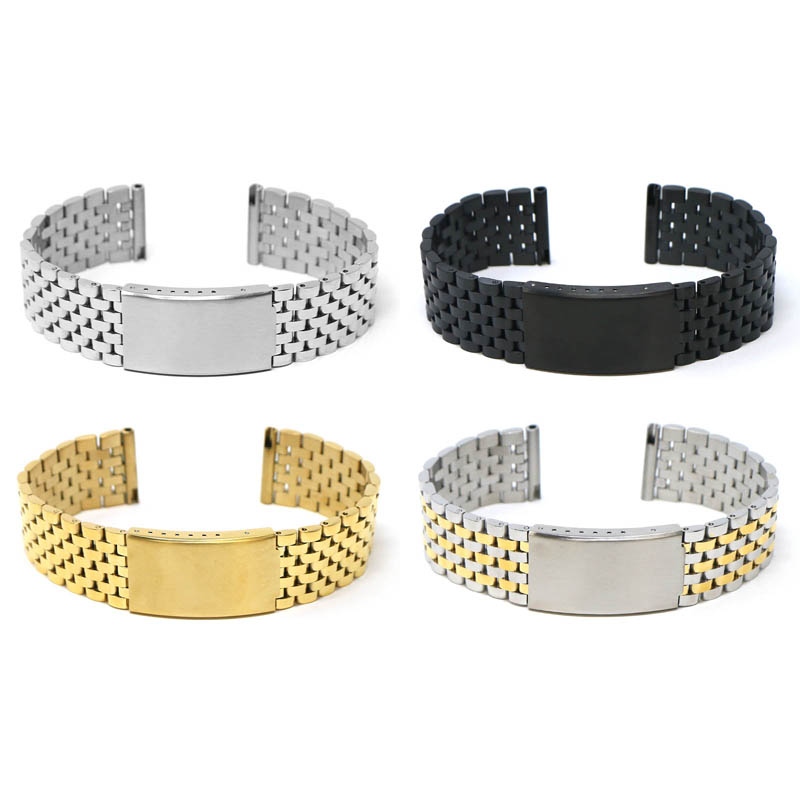  StrapsCo Stainless Steel Beads of Rice Watch Bracelet Band  Strap - Yellow Gold - 22mm : Clothing, Shoes & Jewelry