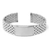 m.bd2 .ss Main Polished Silver StrapsCo Stainless Steel Vintage Beads of Rice Bracelet Quick Release Strap 18mm 19mm 20mm 21mm 22mm 1