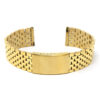 m.bd2 .yg Main Yellow Gold StrapsCo Stainless Steel Vintage Beads of Rice Bracelet Quick Release Strap 18mm 19mm 20mm 21mm 22mm 1