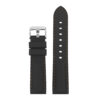 Pu1.1.2 Rubber Strap With Contrast Stitching In Black With Brown S