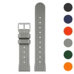 pu18.7 Gallery Grey StrapsCo Silicone Waffle Strap Rubber Band