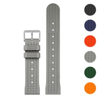 pu18.7 Gallery Grey StrapsCo Silicone Waffle Strap Rubber Band