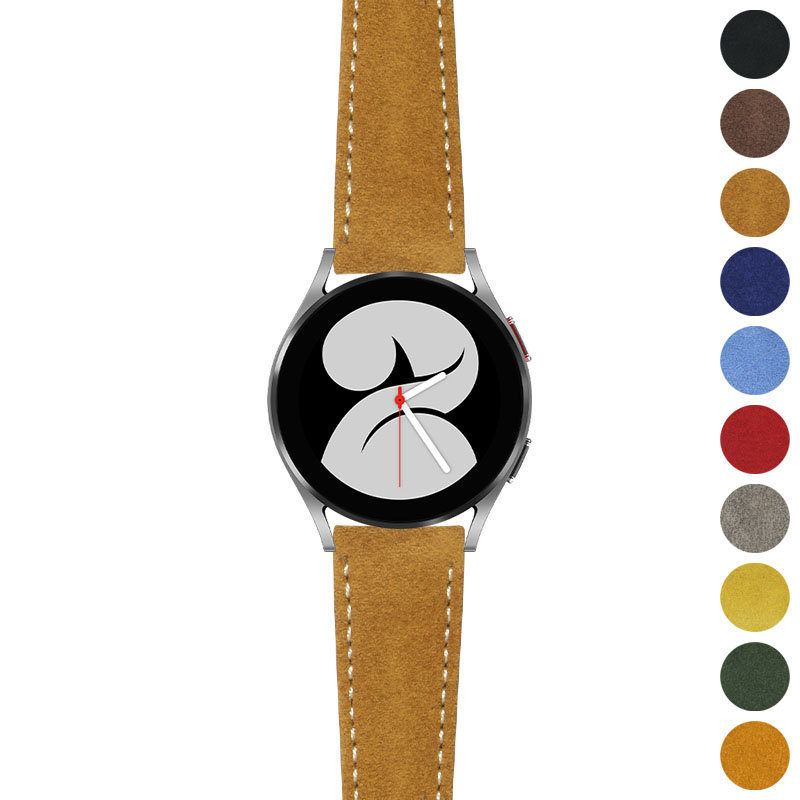StrapsCo Minimalist Leather Strap for Samsung Galaxy Watch 5 & Galaxy Watch 4