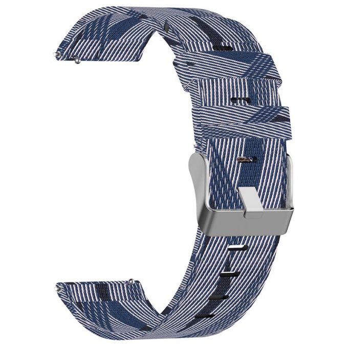 s.ny6 .5.22 Outside Blue White StrapsCo Nylon Canvas Watch Band Strap 1