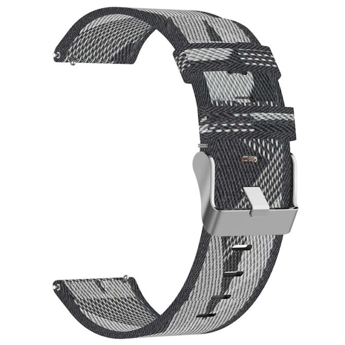 Split Nylon Strap Striped Canvas Nylon Strap For Galaxy Watch4 S3 - Temu