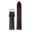 x10.2 Main Brown StrapsCo Glossy Alligator Leather Watch Band Strap 18mm 20mm 22mm 24mm