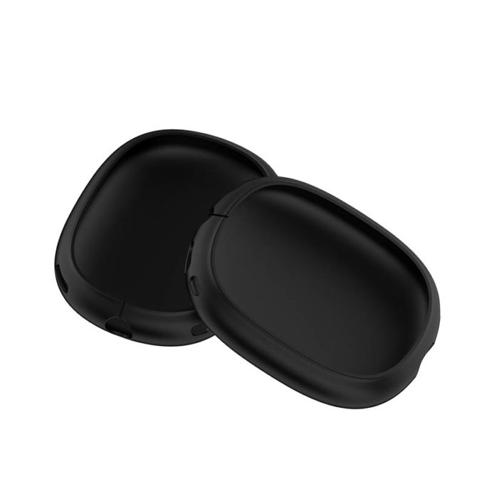 a.ap2 .1 Main Black StrapsCo Smooth Silicone Rubber Earphone Covers for Apple AirPods Max