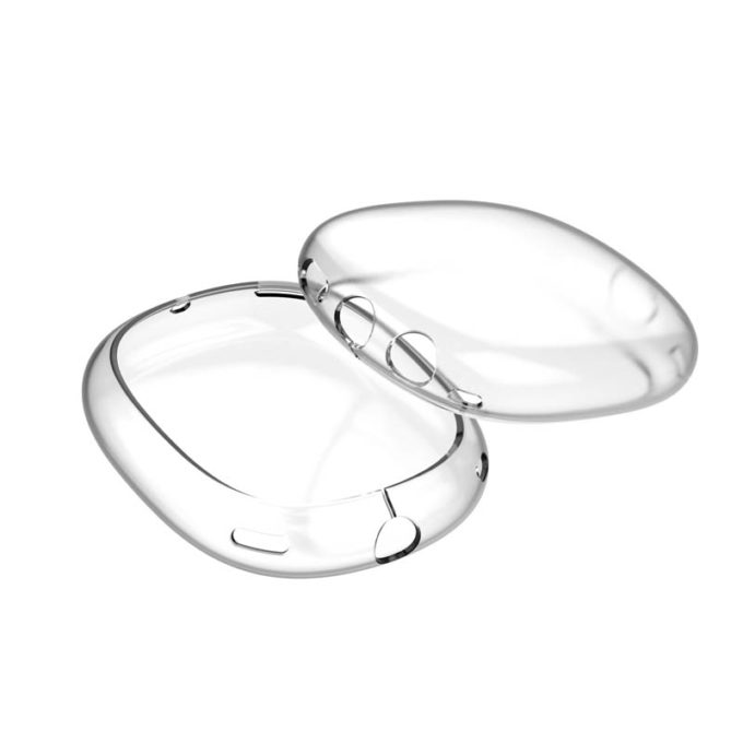 a.ap2 .22a Angle Clear StrapsCo Smooth Silicone Rubber Earphone Covers for Apple AirPods Max