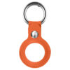 a.at11.12 Main Orange StrapsCo Leather Keyring Apple AirTag Holder Protective Case