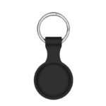 a.at12.1 Back Black StrapsCo Rubber Keychain Apple AirTag Holder Protective Case
