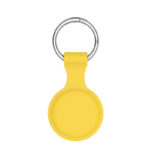 a.at12.10 Back Yellow StrapsCo Rubber Keychain Apple AirTag Holder Protective Case