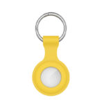 a.at12.10 Front Yellow StrapsCo Rubber Keychain Apple AirTag Holder Protective Case