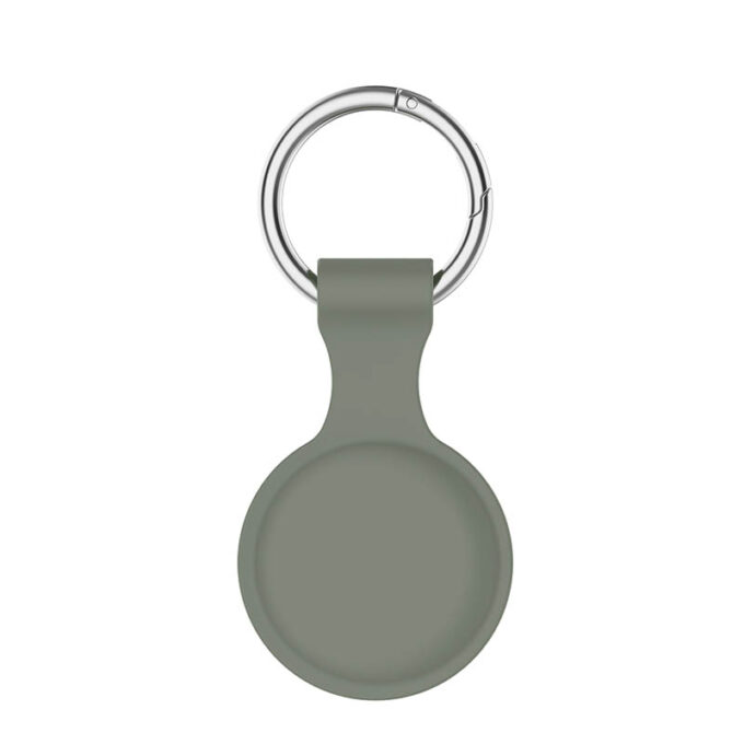 a.at12.11 Back Sage StrapsCo Rubber Keychain Apple AirTag Holder Protective Case