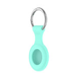 a.at12.11c Angle Pale Turquoise StrapsCo Rubber Keychain Apple AirTag Holder Protective Case