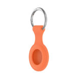 a.at12.12 Angle Orange StrapsCo Rubber Keychain Apple AirTag Holder Protective Case