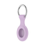 a.at12.18 Angle Lavender StrapsCo Rubber Keychain Apple AirTag Holder Protective Case