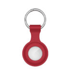 a.at12.6 Front Sangria StrapsCo Rubber Keychain Apple AirTag Holder Protective Case