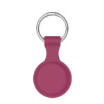 a.at12.6a Back Wine Red StrapsCo Rubber Keychain Apple AirTag Holder Protective Case