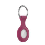 a.at12.6a Main Wine Red StrapsCo Rubber Keychain Apple AirTag Holder Protective Case