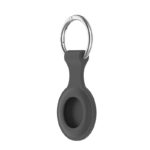 a.at12.7 Angle Charcoal StrapsCo Rubber Keychain Apple AirTag Holder Protective Case