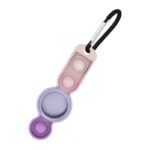 a.at1 .a Angle Astronomical Twilight StrapsCo Rubber Multicolor Carabiner Apple AirTag Holder Protective Case