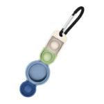 a.at1 .b Angle Tundra StrapsCo Rubber Multicolor Carabiner Apple AirTag Holder Protective Case
