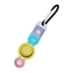 a.at1 .d Angle Beach StrapsCo Rubber Multicolor Carabiner Apple AirTag Holder Protective Case