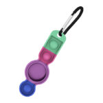 a.at1 .f Angle Aurora StrapsCo Rubber Multicolor Carabiner Apple AirTag Holder Protective Case