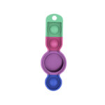 a.at1 .f Main Aurora StrapsCo Rubber Multicolor Carabiner Apple AirTag Holder Protective Case