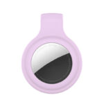 a.at4 .18 Front 2 Lavender StrapsCo Silicone Rubber Clip Apple AirTag Holder Protective Case