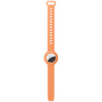 a.at6 .12a Up Peach StrapsCo Silicone Rubber Wrist Band Strap Apple AirTag Holder Protective Case