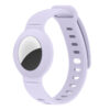 a.at6 .18 Main Lavender StrapsCo Silicone Rubber Wrist Band Strap Apple AirTag Holder Protective Case