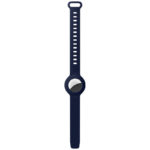 a.at6 .5 Up Midnight Blue StrapsCo Silicone Rubber Wrist Band Strap Apple AirTag Holder Protective Case