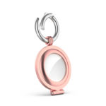 a.at7 .rg Angle Rose Gold StrapsCo Stainless Steel Keyring Apple AirTag Holder Protective Case