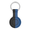 a.at8 .1.5 Front Black Blue StrapsCo Rubber Bicolor Keyring Apple AirTag Holder Protective Case