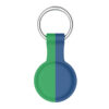 a.at8 .5.11 Back Blue Green StrapsCo Rubber Bicolor Keyring Apple AirTag Holder Protective Case