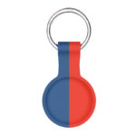 a.at8 .6.5 Back Blue Red StrapsCo Rubber Bicolor Keyring Apple AirTag Holder Protective Case