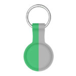 a.at8 .7.11 Back Grey Green StrapsCo Rubber Bicolor Keyring Apple AirTag Holder Protective Case