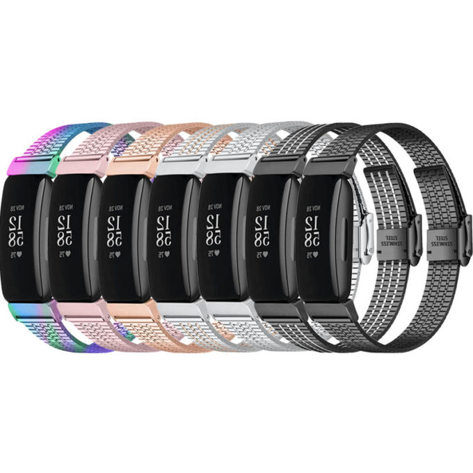 fb.m142 All Colors StrapsCo Modern Metal band for Fitbit Inspire 2