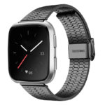 Fb.m143.mb Main Black StrapsCo Modern Metal Band For Fitbit Versa & Versa 2