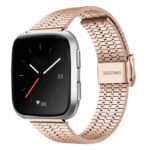 Fb.m143.rg Main Rose Gold StrapsCo Modern Metal Band For Fitbit Versa & Versa 2