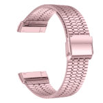 fb.m144.pg Back Pink Gold StrapsCo Modern Metal Band for Fitbit Versa 3