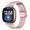 fb.m144.pg Main Pink Gold StrapsCo Modern Metal Band for Fitbit Versa 3