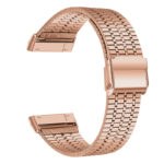 fb.m144.rg Back Rose Gold StrapsCo Modern Metal Band for Fitbit Versa 3