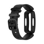 fb.r64.1 Back Black StrapsCo Soft Silicone Rubber Watch Band Strap for Fitbit Ace 3